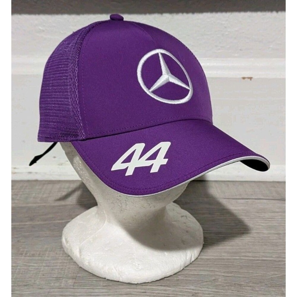 Mercedes AMG Petronas F1 Lewis Hamilton Baseball Hat Purple 44
